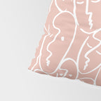 faces (pink) Pillow Sham Gallery Image 4
