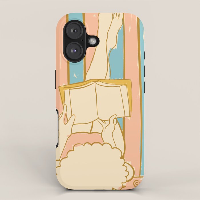 Portrait of a Woman Reading - Quiet Time 4 iPhone Case Gallery Image 1