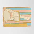 Portrait of a Woman Reading - Quiet Time 4 Rug Gallery Image 2