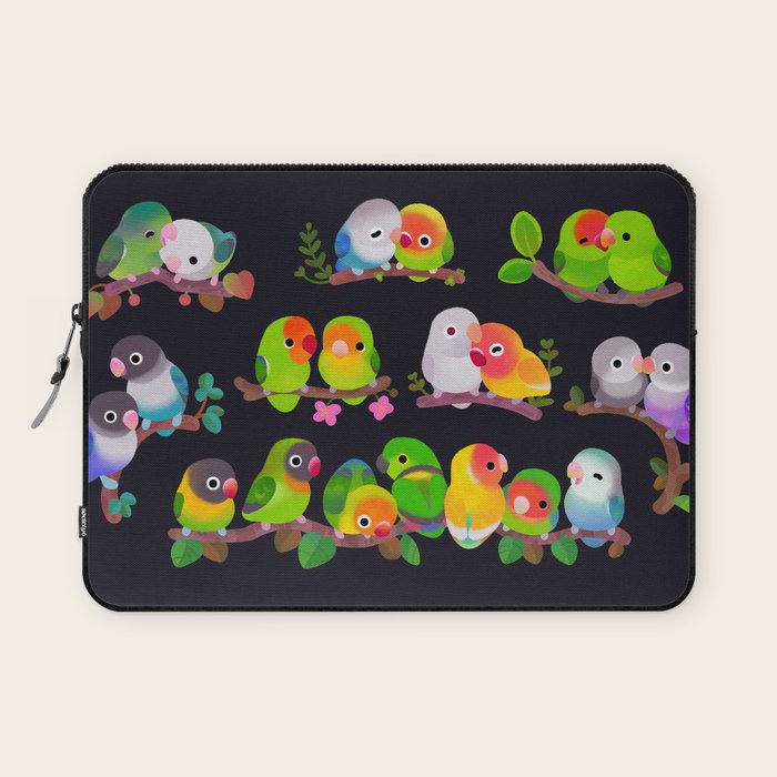 Lovebird - dark Laptop Sleeve Gallery Image 1