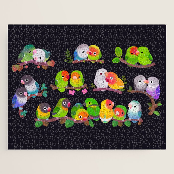 Lovebird - dark Jigsaw Puzzle Gallery Image 1