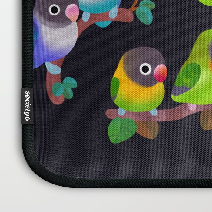 Lovebird - dark Laptop Sleeve Gallery Image 3