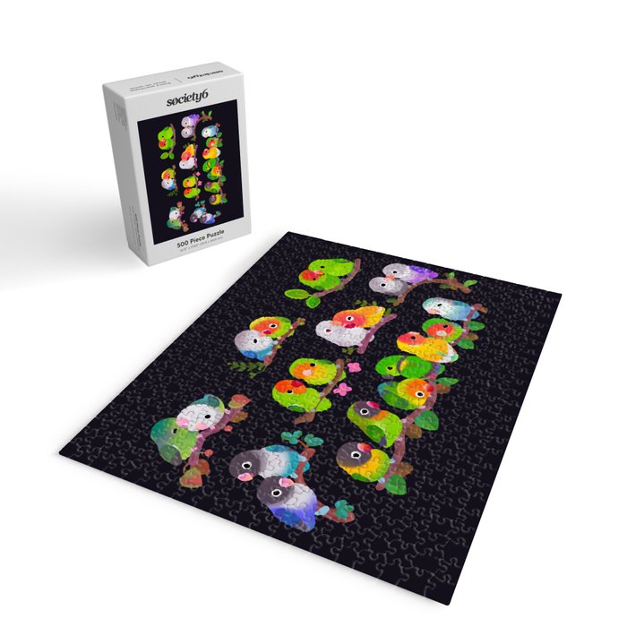 Lovebird - dark Jigsaw Puzzle Gallery Image 2