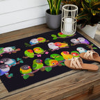 Lovebird - dark Outdoor Rug Gallery Image 2