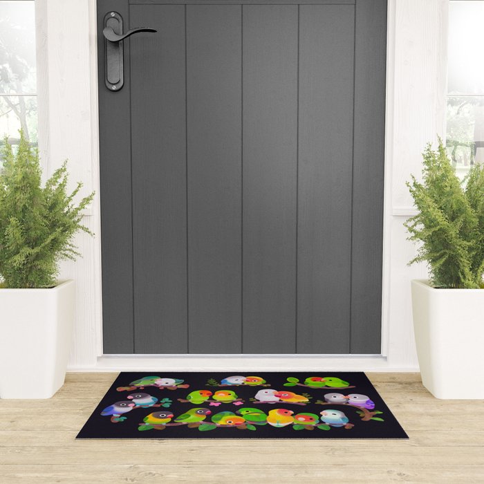 Lovebird - dark Welcome Mat Gallery Image 3