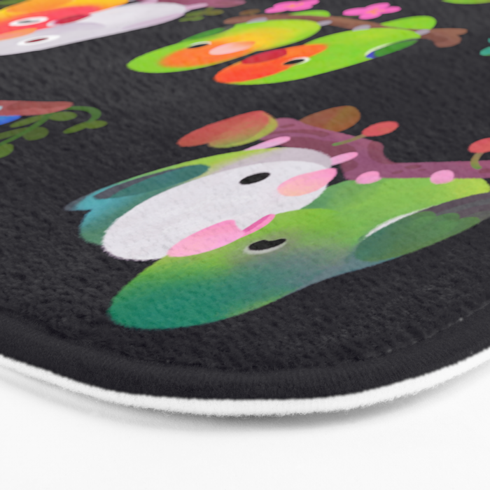 Lovebird - dark Bath Mat Gallery Image 3