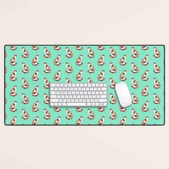 Spotted Cat Desk Mat Gallery Image 1