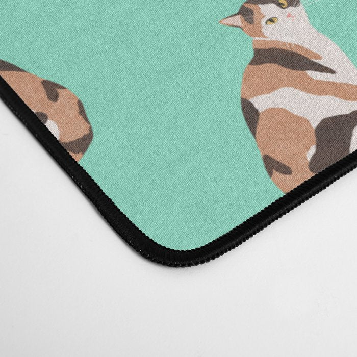 Spotted Cat Desk Mat Gallery Image 4