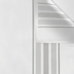 Farmhouse Ticking Stripes in Gray on White Wall Tapestry Gallery Image 3