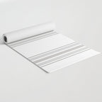 Farmhouse Ticking Stripes in Gray on White Yoga Mat Gallery Image 2