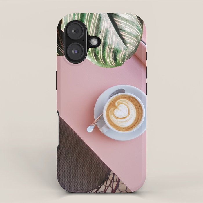 Pink Latte Coffee Shop iPhone Case Gallery Image 1