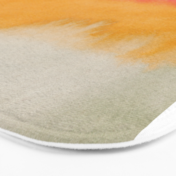 Colorful Layers / Horizontal Watercolor Stripes Bath Mat Gallery Image 3