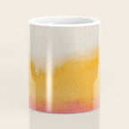 Colorful Layers / Horizontal Watercolor Stripes Coffee Mug Gallery Image 4