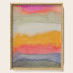 Colorful Layers / Horizontal Watercolor Stripes Serving Tray Gallery Image 1