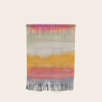 Colorful Layers / Horizontal Watercolor Stripes Wall Hanging Gallery Image 1