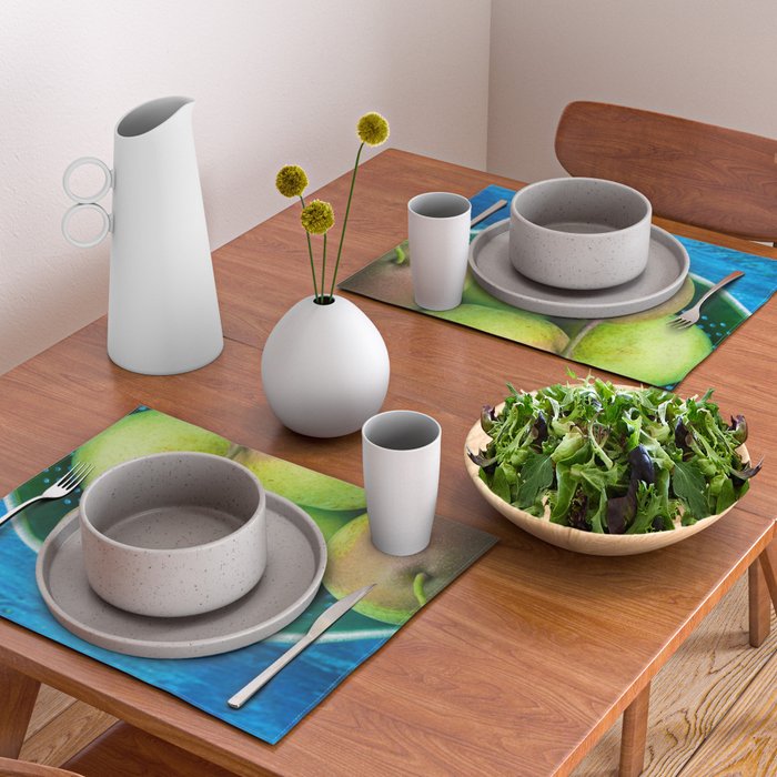 Pears on a Blue Table Placemat Gallery Image 2