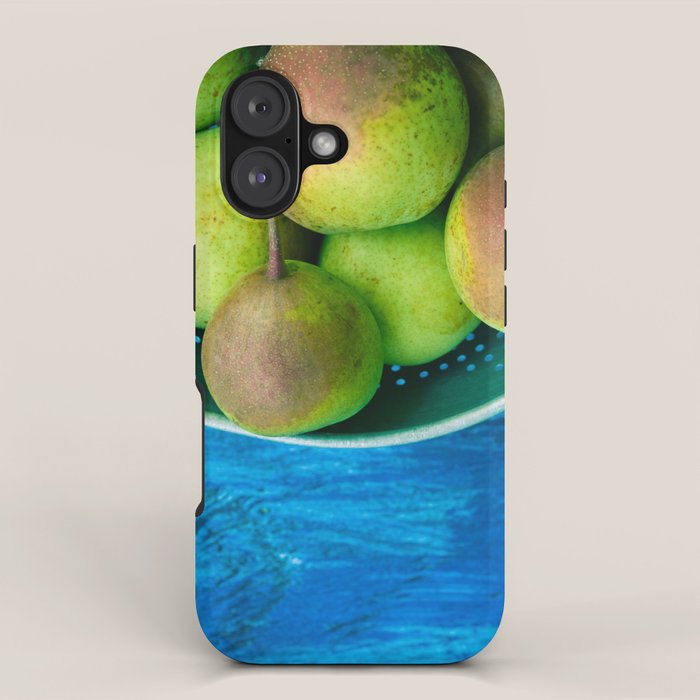 Pears on a Blue Table iPhone Case Gallery Image 1