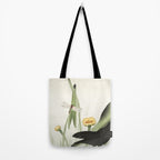 Dragonfly on Lotus Flower - Vintage Japanese woodblock print art Tote Bag Gallery Image 2