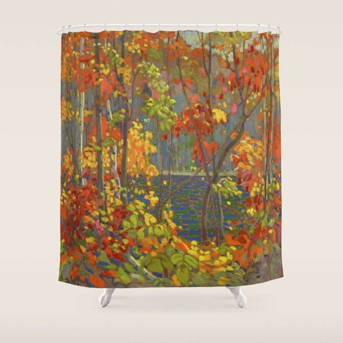 Tom Thomson The Pool 1915-1916 Canadian Landscape Artist Shower Curtain Gallery Image 1
