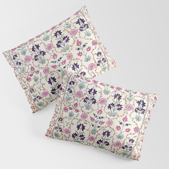 Ura Tube Suzani Uzbekistan Embroidery Print Pillow Sham Gallery Image 1