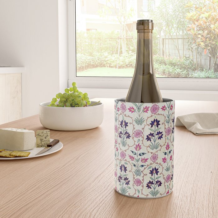 Ura Tube Suzani Uzbekistan Embroidery Print Wine Chiller Gallery Image 4