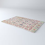 Ura Tube Suzani Uzbekistan Embroidery Print Rug Gallery Image 3