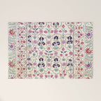 Ura Tube Suzani Uzbekistan Embroidery Print Welcome Mat Gallery Image 1