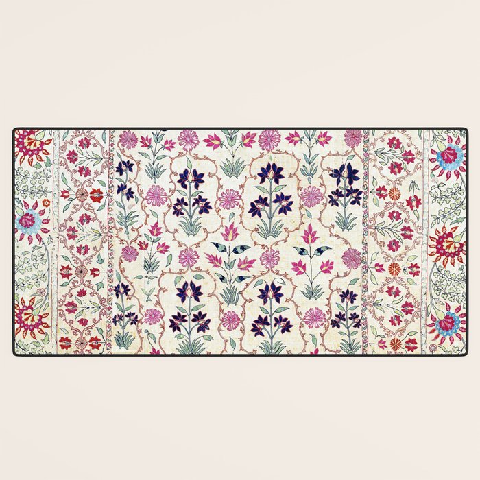 Ura Tube Suzani Uzbekistan Embroidery Print Desk Mat Gallery Image 3