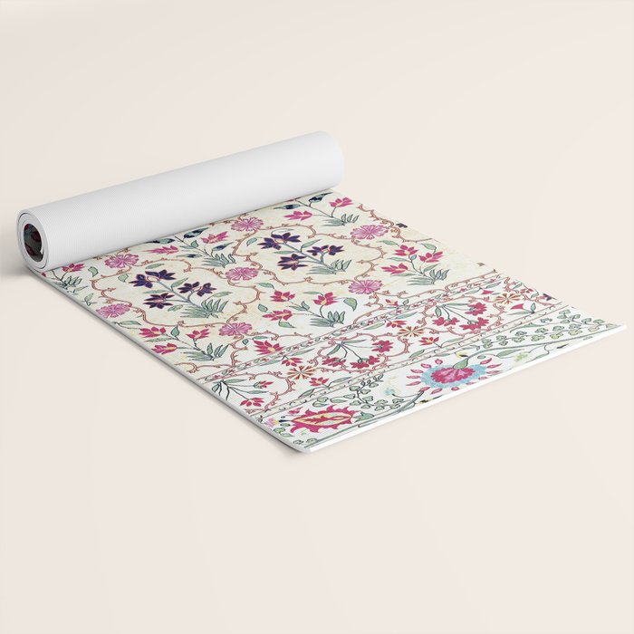 Ura Tube Suzani Uzbekistan Embroidery Print Yoga Mat Gallery Image 2