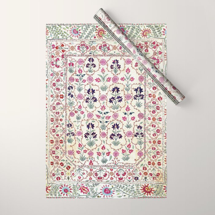 Ura Tube Suzani Uzbekistan Embroidery Print Wrapping Paper Gallery Image 1