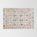 Ura Tube Suzani Uzbekistan Embroidery Print Rug Gallery Image 2
