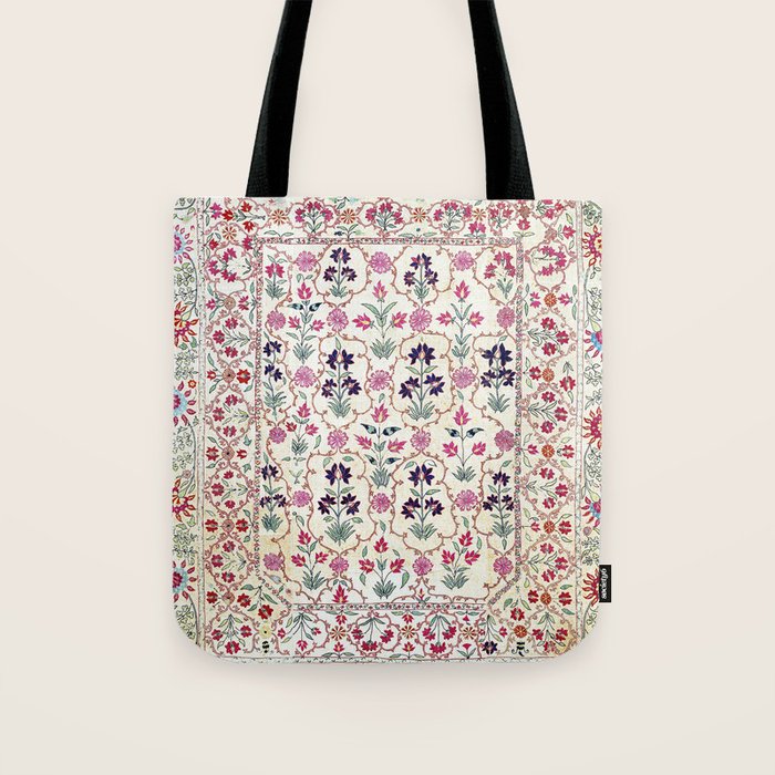 Ura Tube Suzani Uzbekistan Embroidery Print Tote Bag Gallery Image 1