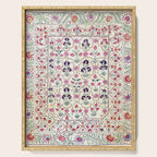 Ura Tube Suzani Uzbekistan Embroidery Print Serving Tray Gallery Image 1