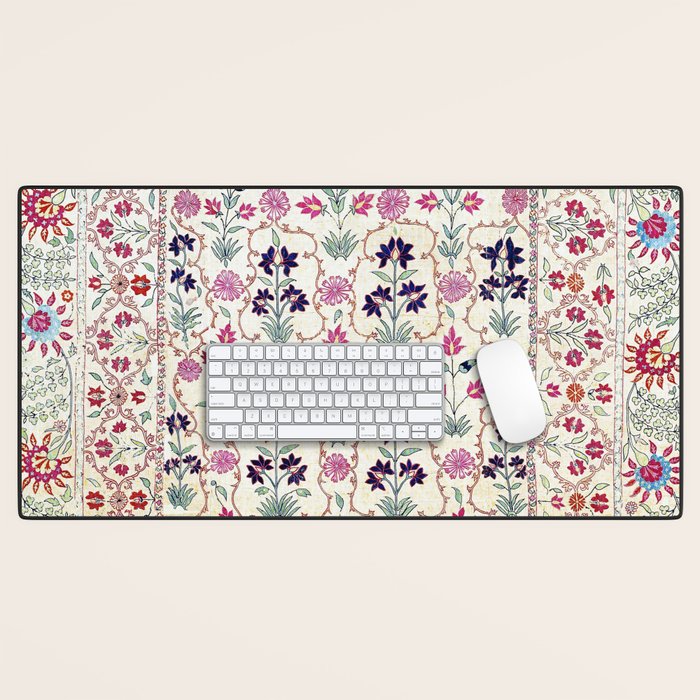 Ura Tube Suzani Uzbekistan Embroidery Print Desk Mat Gallery Image 1