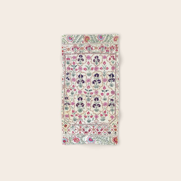 Ura Tube Suzani Uzbekistan Embroidery Print Bath Towel Gallery Image 1