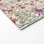 Ura Tube Suzani Uzbekistan Embroidery Print Welcome Mat Gallery Image 2