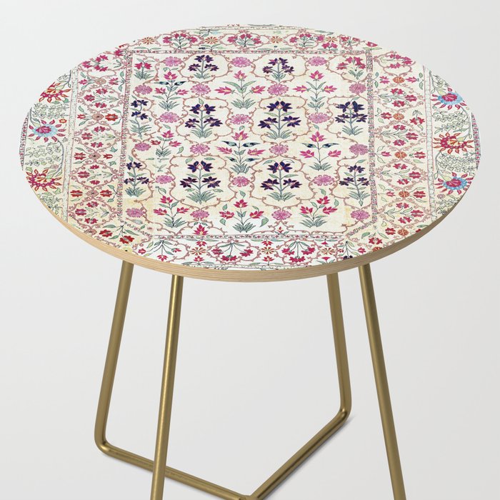 Ura Tube Suzani Uzbekistan Embroidery Print Side Table Gallery Image 2