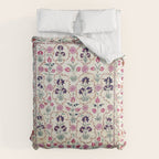 Ura Tube Suzani Uzbekistan Embroidery Print Comforter Gallery Image 6
