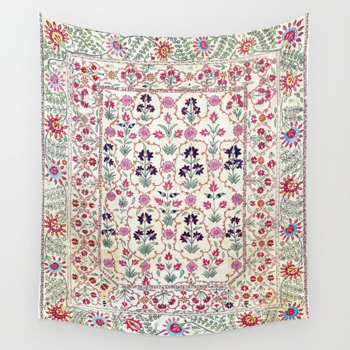 Ura Tube Suzani Uzbekistan Embroidery Print Wall Tapestry Gallery Image 4