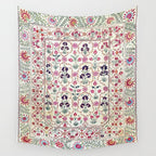 Ura Tube Suzani Uzbekistan Embroidery Print Wall Tapestry Gallery Image 4