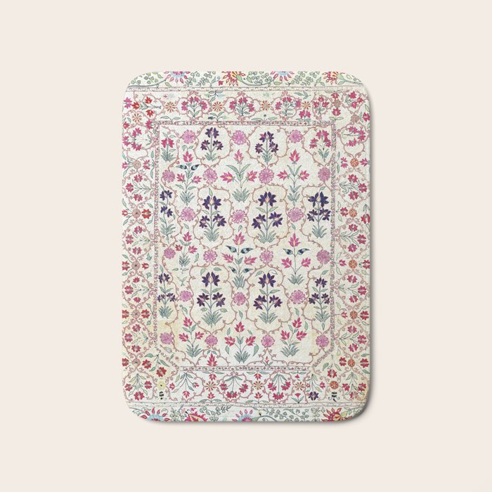Ura Tube Suzani Uzbekistan Embroidery Print Bath Mat Gallery Image 1