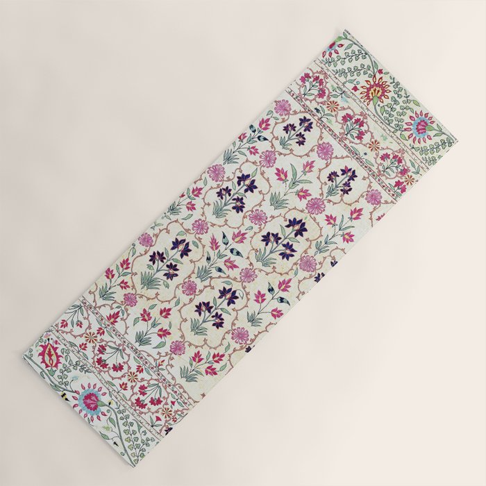 Ura Tube Suzani Uzbekistan Embroidery Print Yoga Mat Gallery Image 1