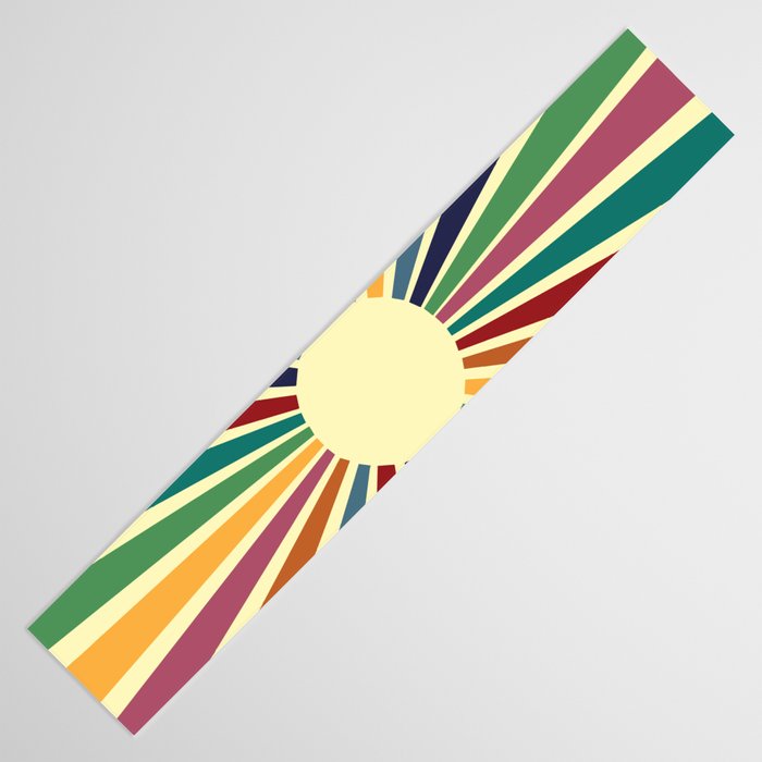 Sun Retro Art II Table Runner Gallery Image 3