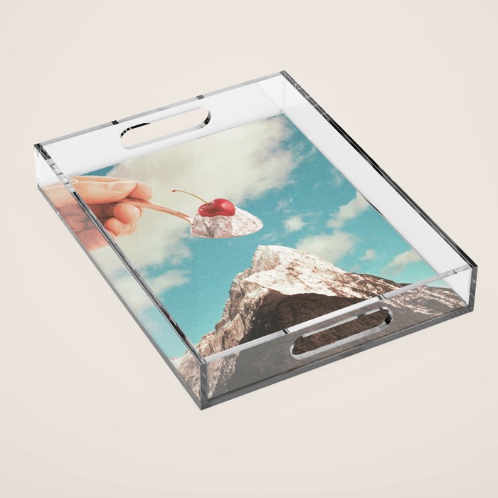 Sundae Summit - Cherry Ice cream Mountain Peak  Acrylic Tray Gallery Image 1