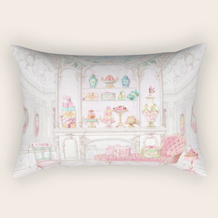 French Patisserie  Rectangular Pillow Gallery Image 2
