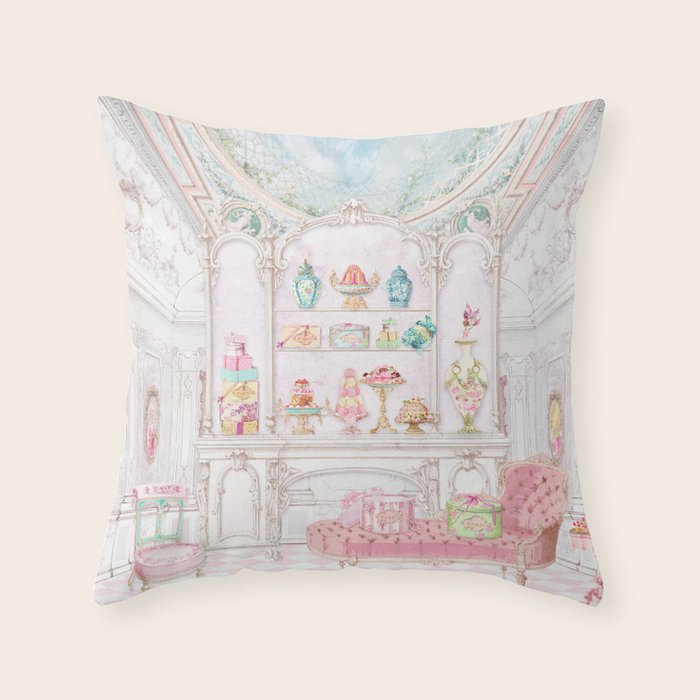 French Patisserie  Throw Pillow Gallery Image 6