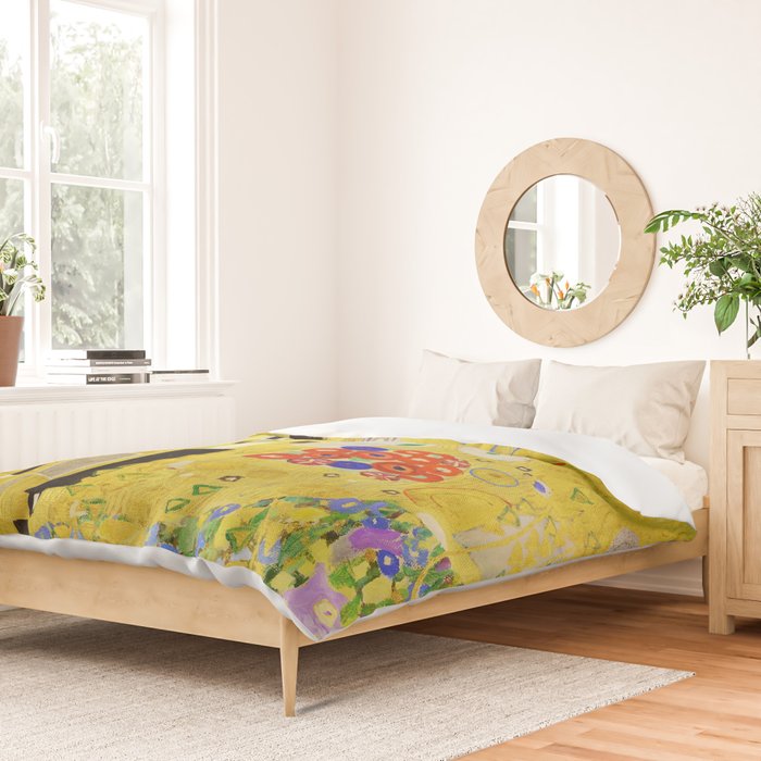 The Kiss, Gustav Klimt Duvet Cover Gallery Image 2