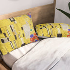 The Kiss, Gustav Klimt Pillow Sham Gallery Image 2