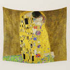 The Kiss, Gustav Klimt Wall Tapestry Gallery Image 4