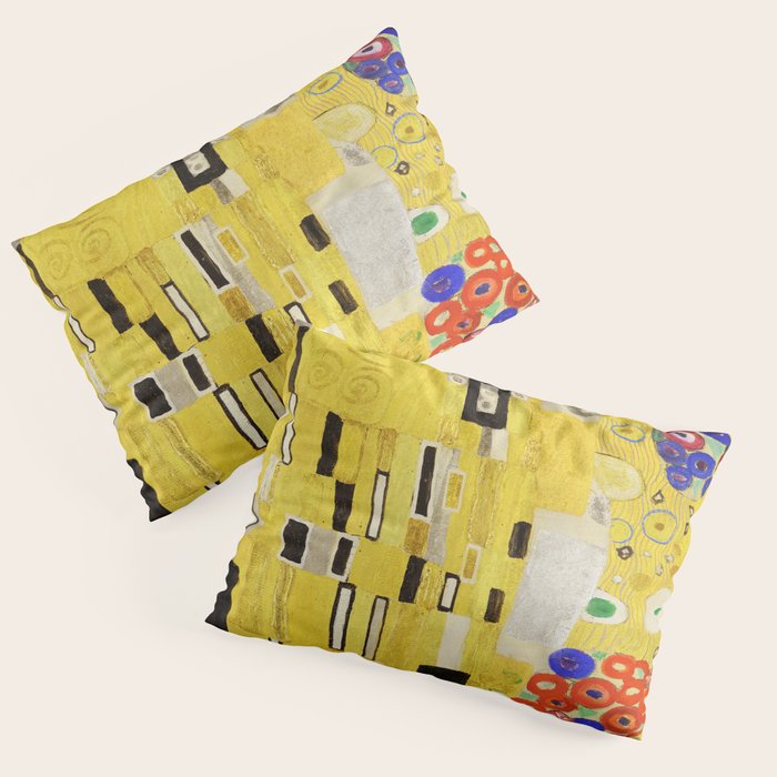 The Kiss, Gustav Klimt Pillow Sham Gallery Image 1